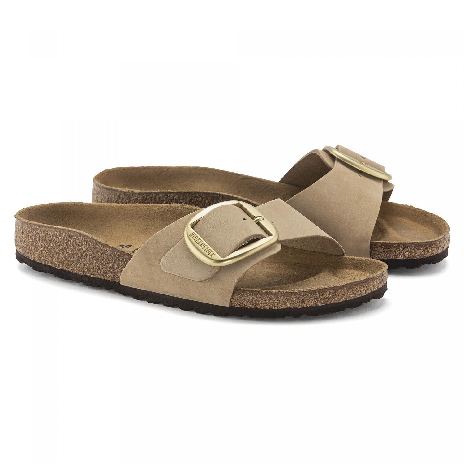 Madrid Big Buckle Sandals for Women - Comfortable Summer Slide Sandals with Adjustable Buckle | Perfect for Beach, Vacation & Casual Outfits
