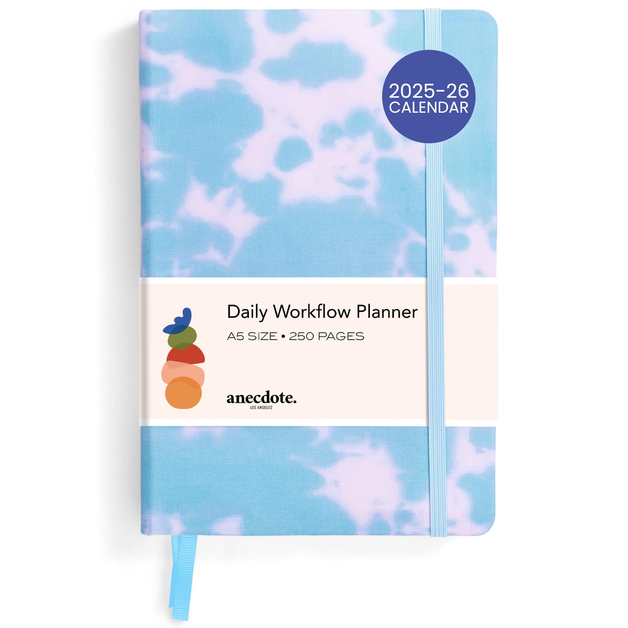 2025-2026 Anecdote Planner - Monthly Weekly Daily Academic & Productivity Organizer - Hardcover A5 Goal Setting Journal with Tie Dye Design - Perfect for Students, Professionals & Entrepreneurs