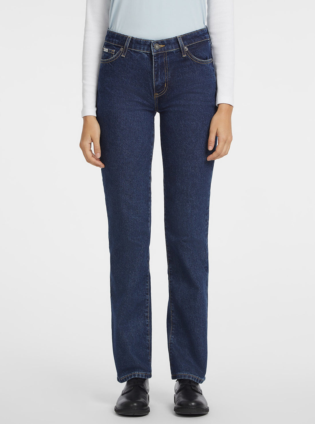 Guess G08 Straight Leg Jeans for Women - Classic Blue Denim Pants with Stretch, High Waist & Comfort Fit | Perfect for Casual Wear, Office & Date Nights