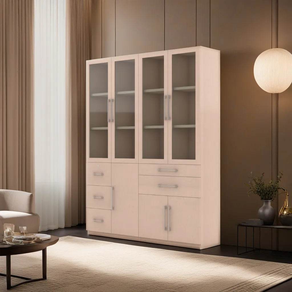 Moselle III Display Bookshelf - Modern Wooden Bookcase for Home & Office - Perfect for Living Room, Bedroom, and Study Organization