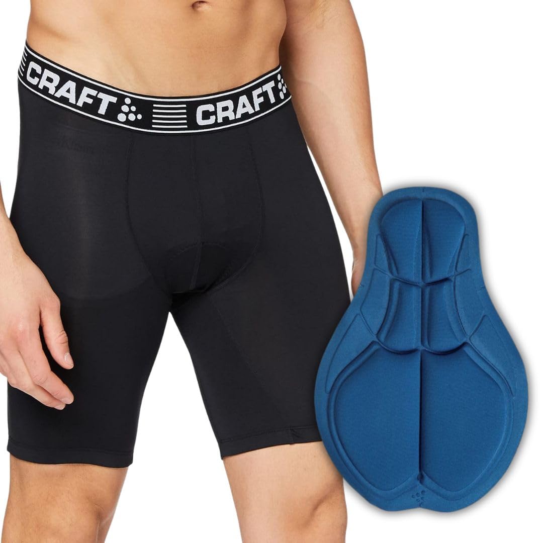 Men's Breathable Cycling Underwear with Chamois Pad - Moisture Wicking Athletic Boxer Shorts for Biking & Sports | Perfect for Road Cycling, Mountain Biking & Gym Workouts