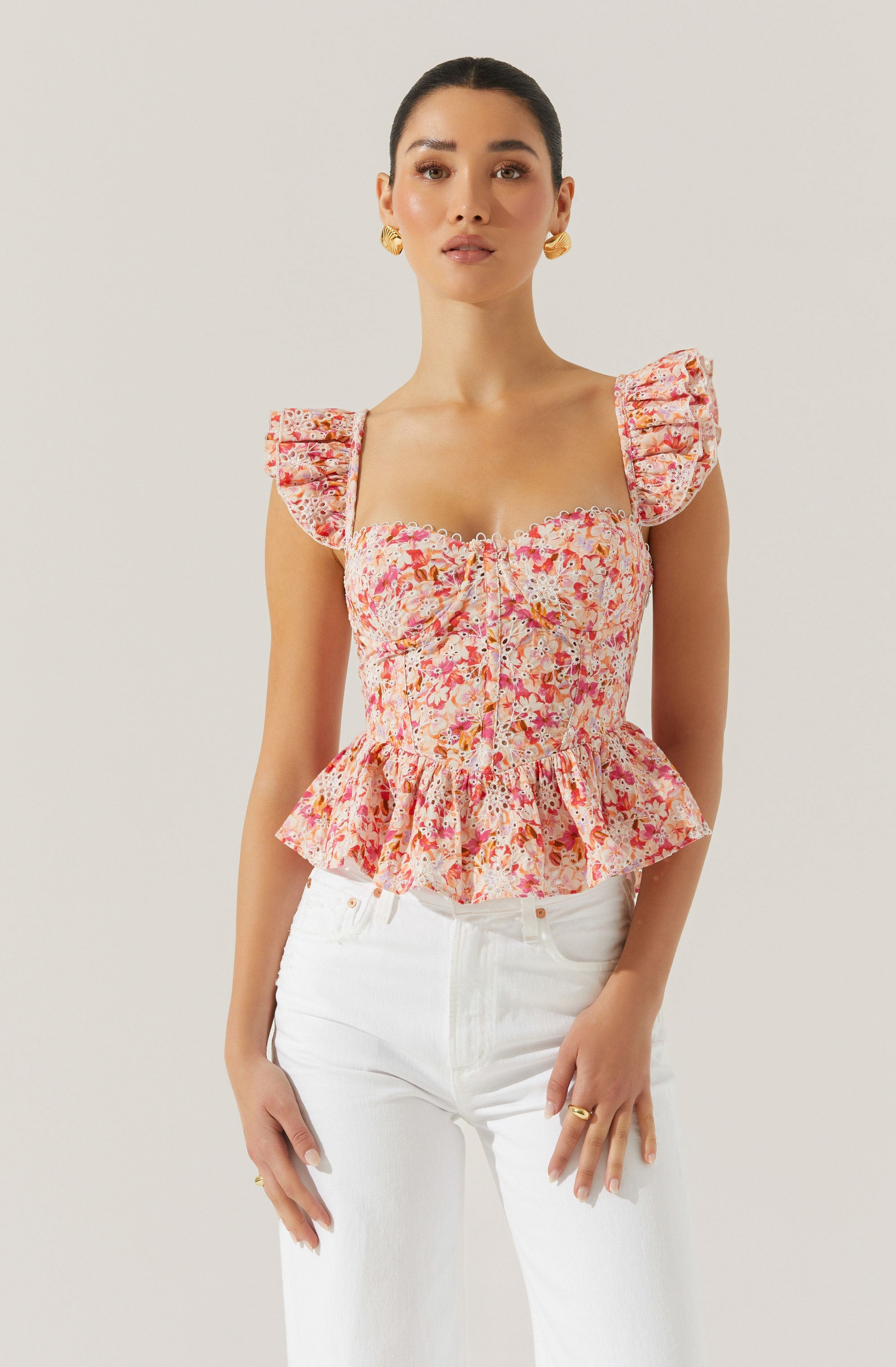 Pink multi floral