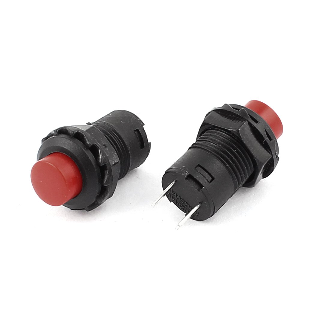 2 Pcs Anti-Static Push Button Switch SPST Momentary ON/Off 125V/3A 250V/1.5A Cleaning Brushes - Perfect for Electronics, DIY Projects, and Home Appliance Repairs