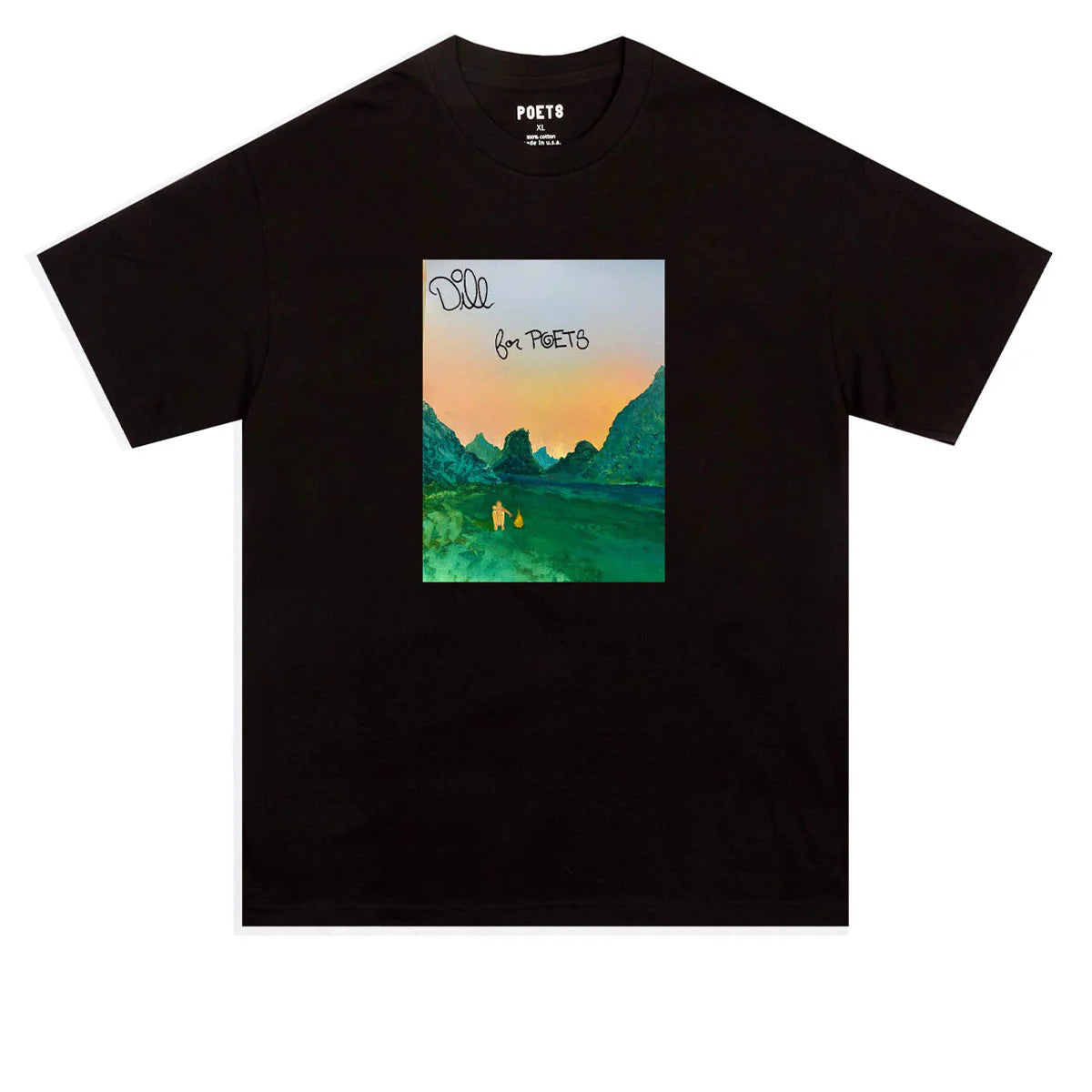 Poets Dill DTG Printed T-Shirt for Men & Women - Soft Cotton Black Tee - Perfect for Casual Wear, Gifts & Poetry Lovers
