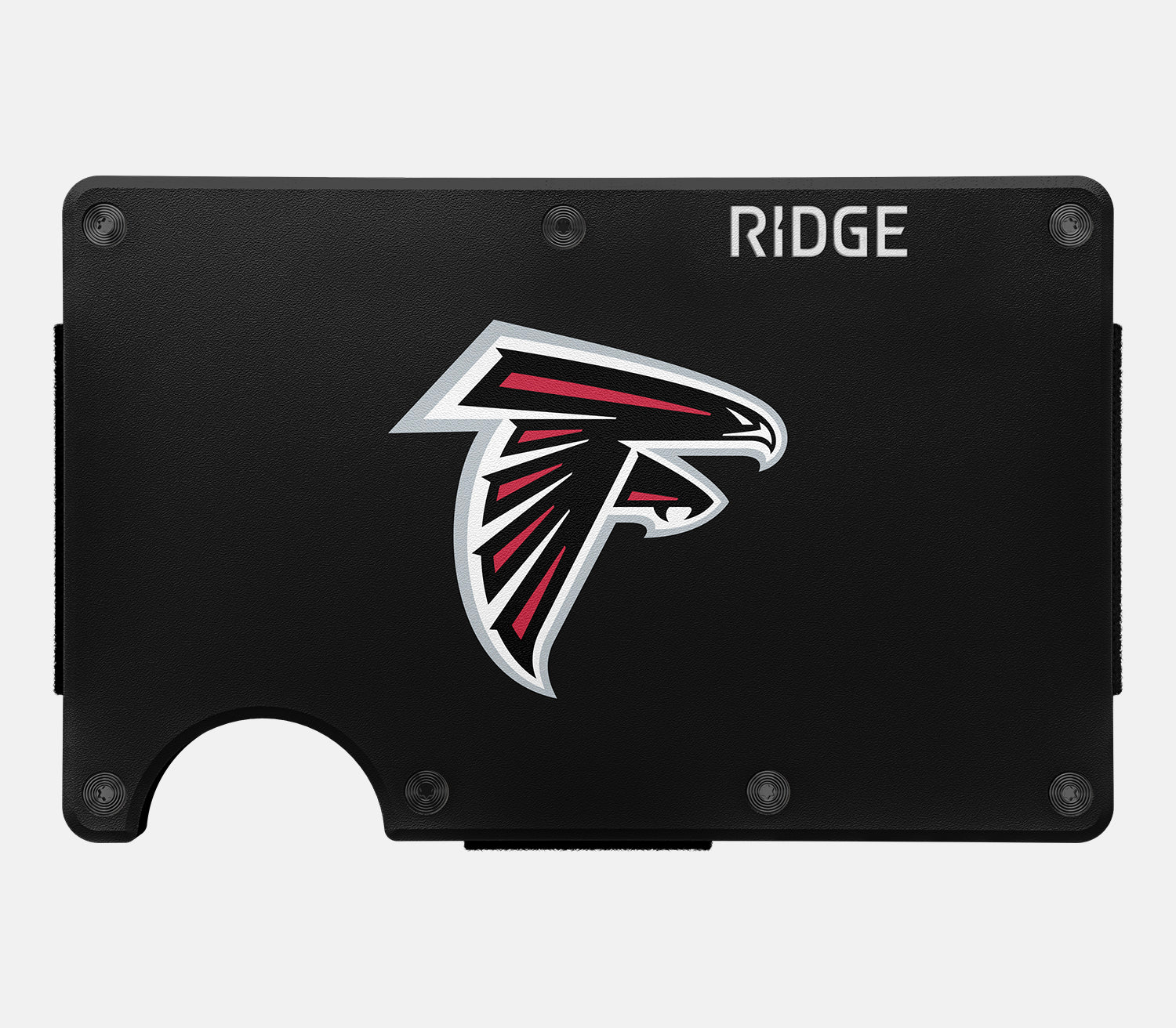 Ridge Wallet for Men - Slim RFID Blocking Minimalist Front Pocket Wallet - Atlanta Falcons NFL Team Design - Perfect for Everyday Carry & Gameday