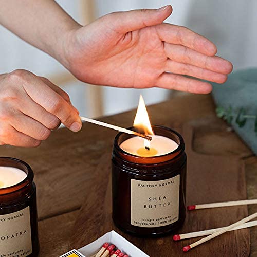 Cleopatra Floral Scented Soy Candles - Handmade in Amber Jar, 8oz, 20-35 Hour Burn Time - Perfect for Home Decor, Relaxation & Romantic Ambiance
