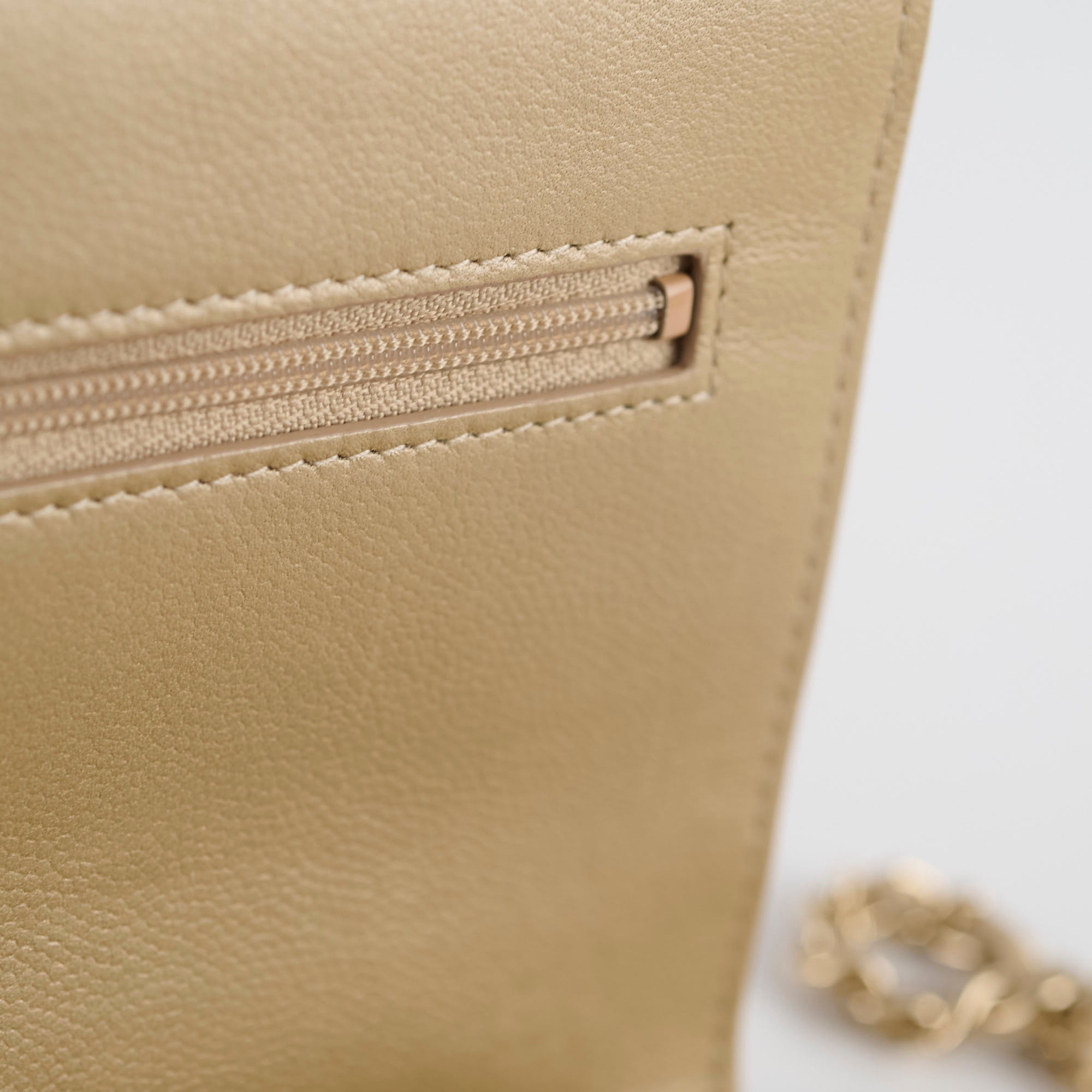 Chanel Boy Wallet On Chain Gold Caviar Leather Crossbody Bag - Luxury Designer Handbag for Women, Perfect for Parties, Date Nights & Special Occasions