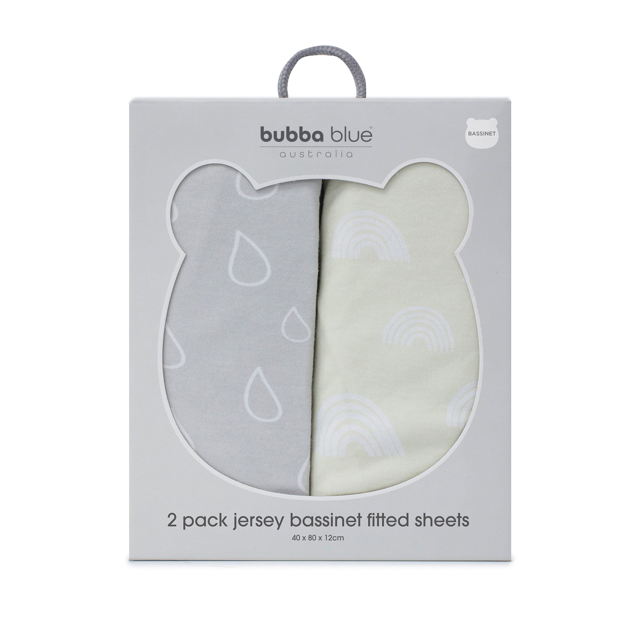 Nordic 2-Pack Jersey Bassinet Fitted Sheets - Soft Grey & Sand Colors - Perfect for Nursery, Baby Crib, and Travel Crib Bedding