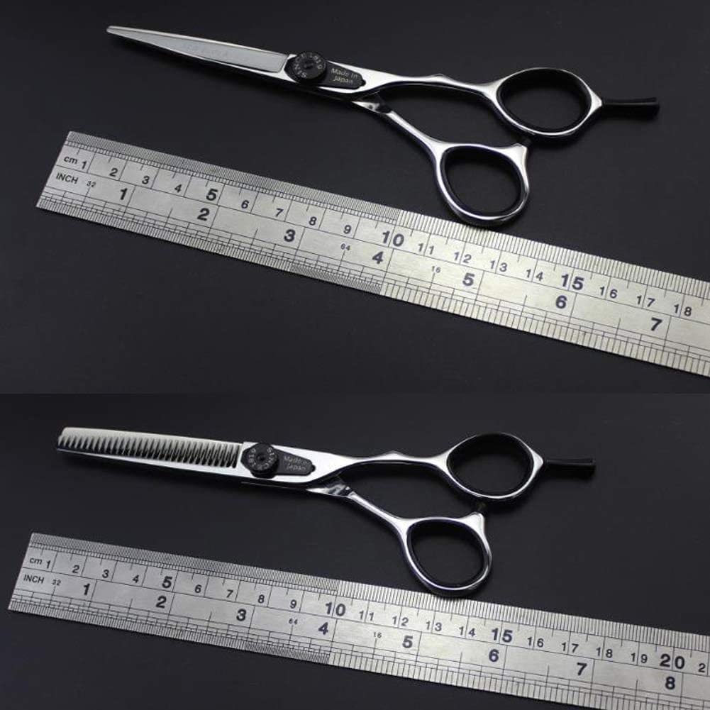 Professional 6 Inch Retro Barber Scissors Set - Luxury Hair Cutting Shears for Salon & Home Use - Flat Cut Styling Scissors for Precision Hairdressing & Grooming