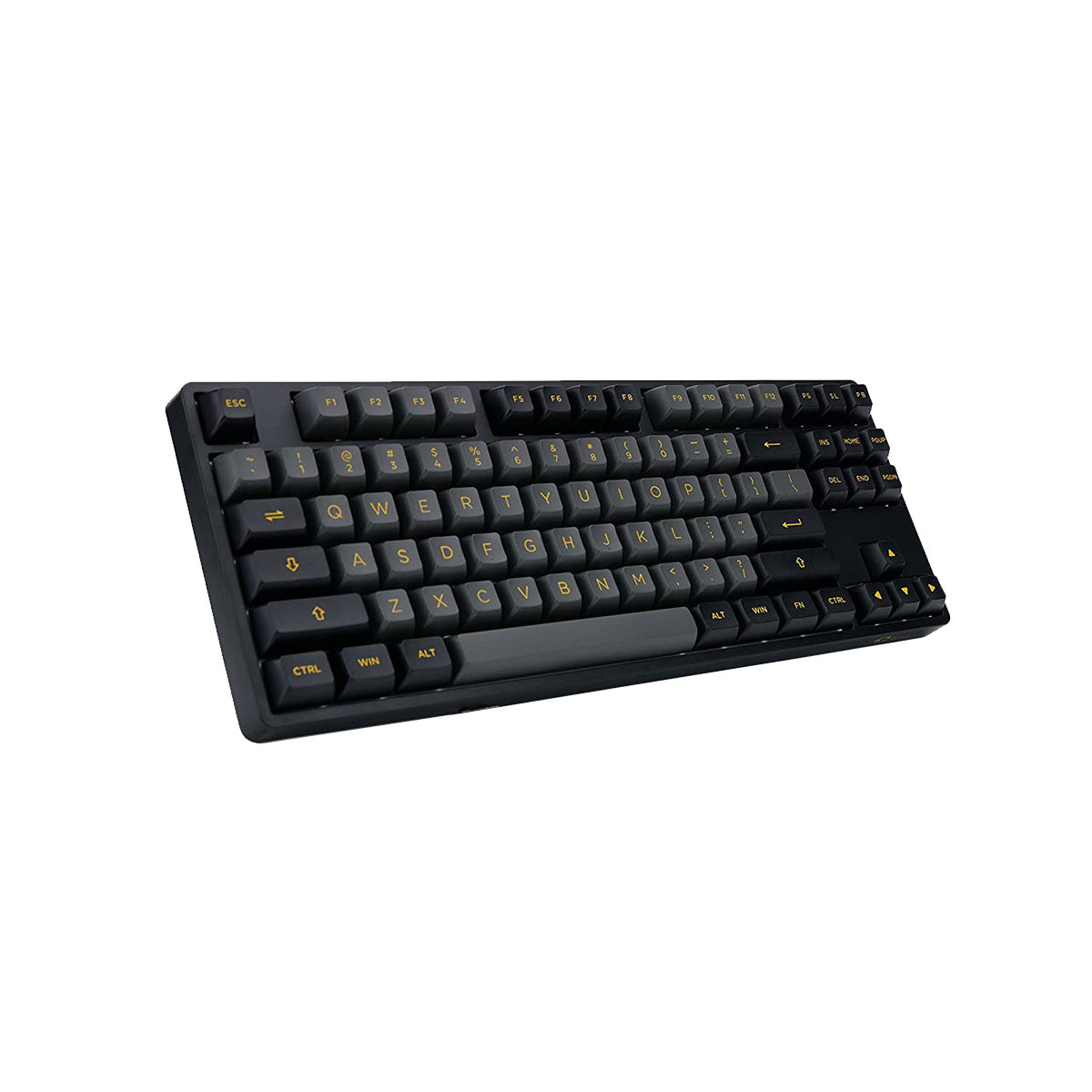 Akko 5087B Plus Black & Gold Wireless Mechanical Keyboard - Hot Swappable, RGB Backlit, CS Silver Switch for Gaming & Office Use