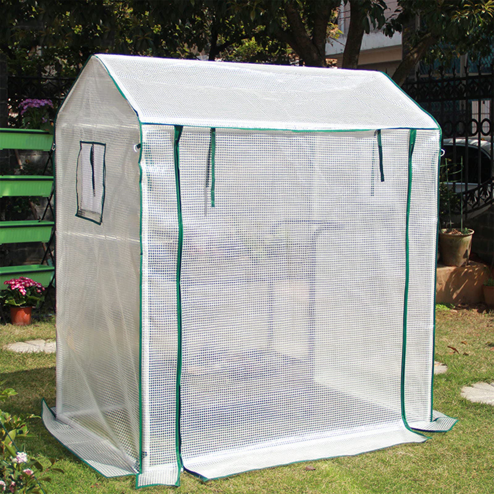Walk-in Greenhouse for Gardening - Portable Plant Greenhouse for Seedlings, Flowers, Herbs - Ideal for Backyard, Patio & Indoor Plant Growing