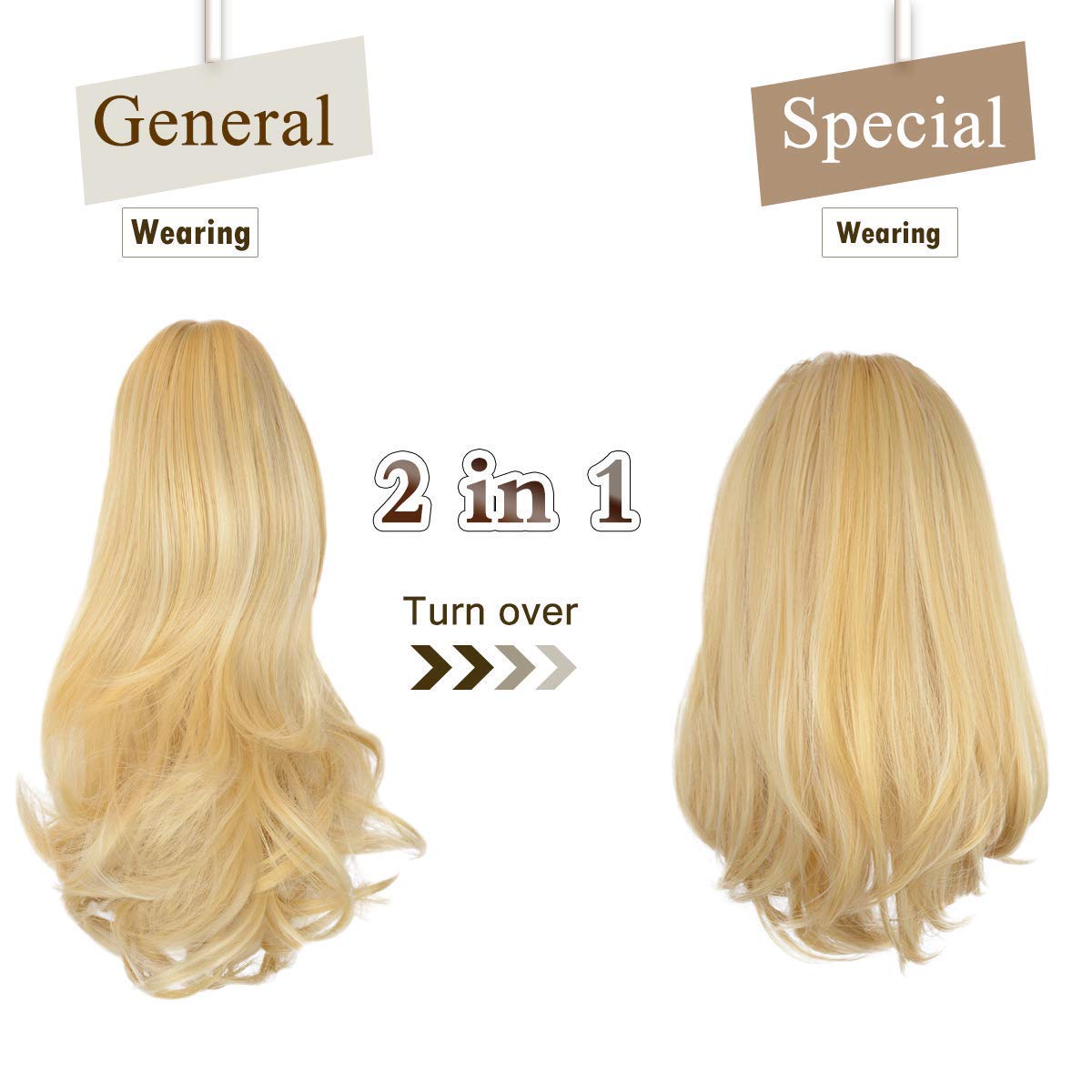 Clip-In Synthetic Claw Hair Extension - 13
