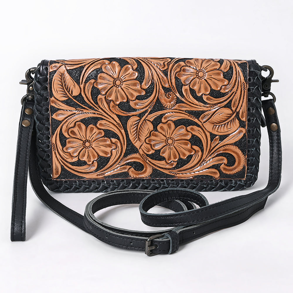 American Darling Adbg1279 Small Crossbody Bag for Women - Hand Tooled Genuine Leather Western Purse - Perfect for Daily Use, Travel & Casual Outings