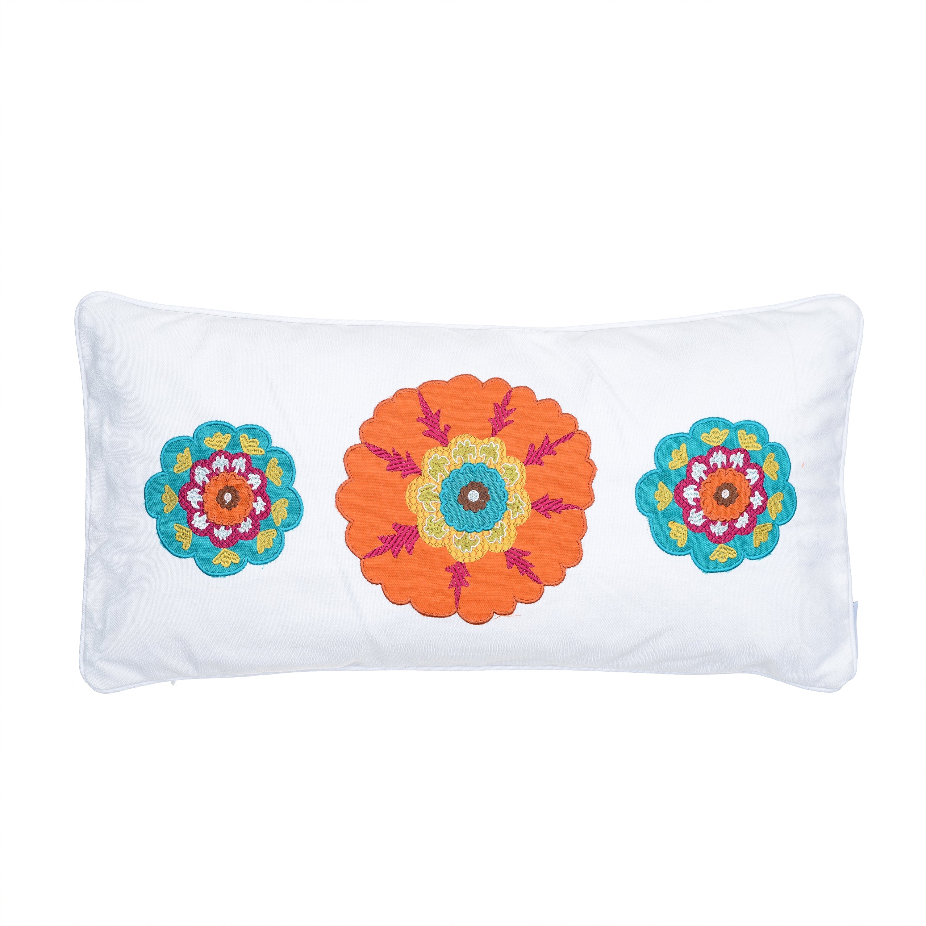 Serendipity 3 Medallion Pillow - Elegant Decorative Throw Pillow for Sofa, Bed & Home Decor - Perfect for Living Room, Bedroom & Nursery Accents