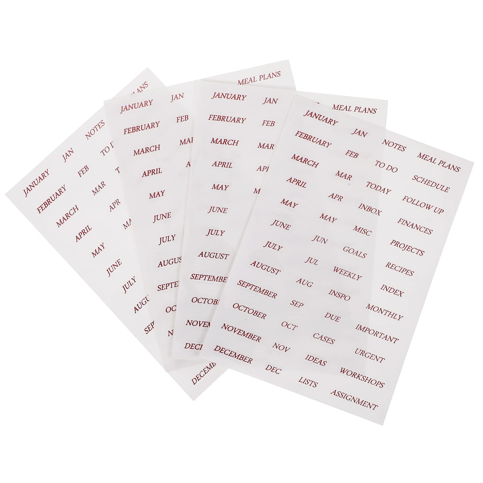 Vintage Scrapbook Stickers - 4 Sheets DIY Floral Decor for Journals & Albums