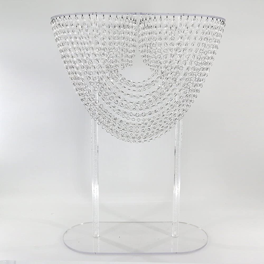 Acrylic Wedding Centerpiece Stand - Elegant Flower Pillar for Wedding, Party & Event Decorations - Perfect for Reception Tables, Bridal Showers & Anniversary Celebrations