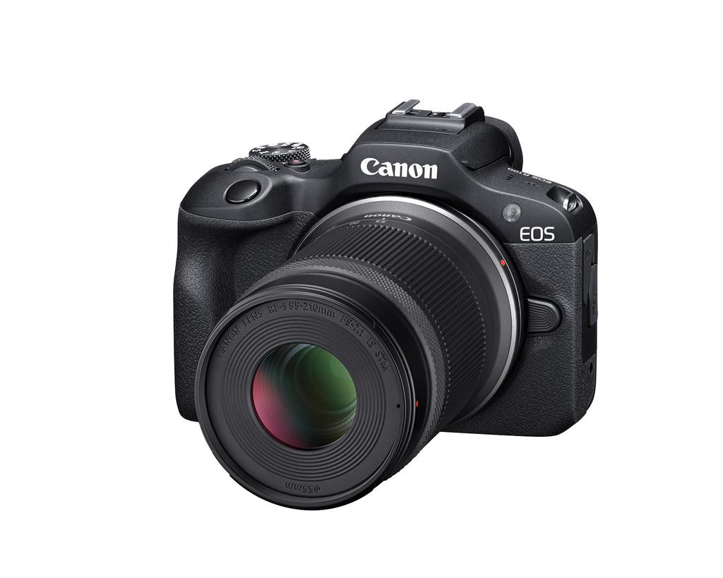 Canon EOS R100 Mirrorless Digital Camera with RF-S 18-45mm & 55-210mm Lens Kit - 4K Video, Dual Pixel AF, Compact Body for Vlogging, Travel & Street Photography