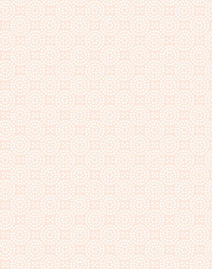 Dot Dot Peel and Stick Wallpaper - Self Adhesive Removable Wallpaper in Peach by Wallshoppe | Perfect for Nursery, Bedroom, and Home Office Decor