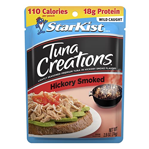 StarKist Hickory Smoked Tuna Creations - 2.6 Oz Pouch (Pack of 24) | Premium Canned Tuna for Sandwiches, Salads & Quick Meals | Shelf-Stable Protein Snack for Camping & Emergency Food Supply
