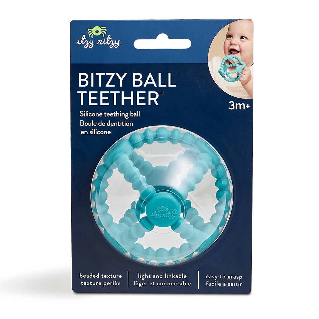 Bitzy Ball™ Flexible Teether for Babies - Soft & Safe Chew Toy for Teething Relief - Perfect for Soothing Sore Gums at Home or On-the-Go