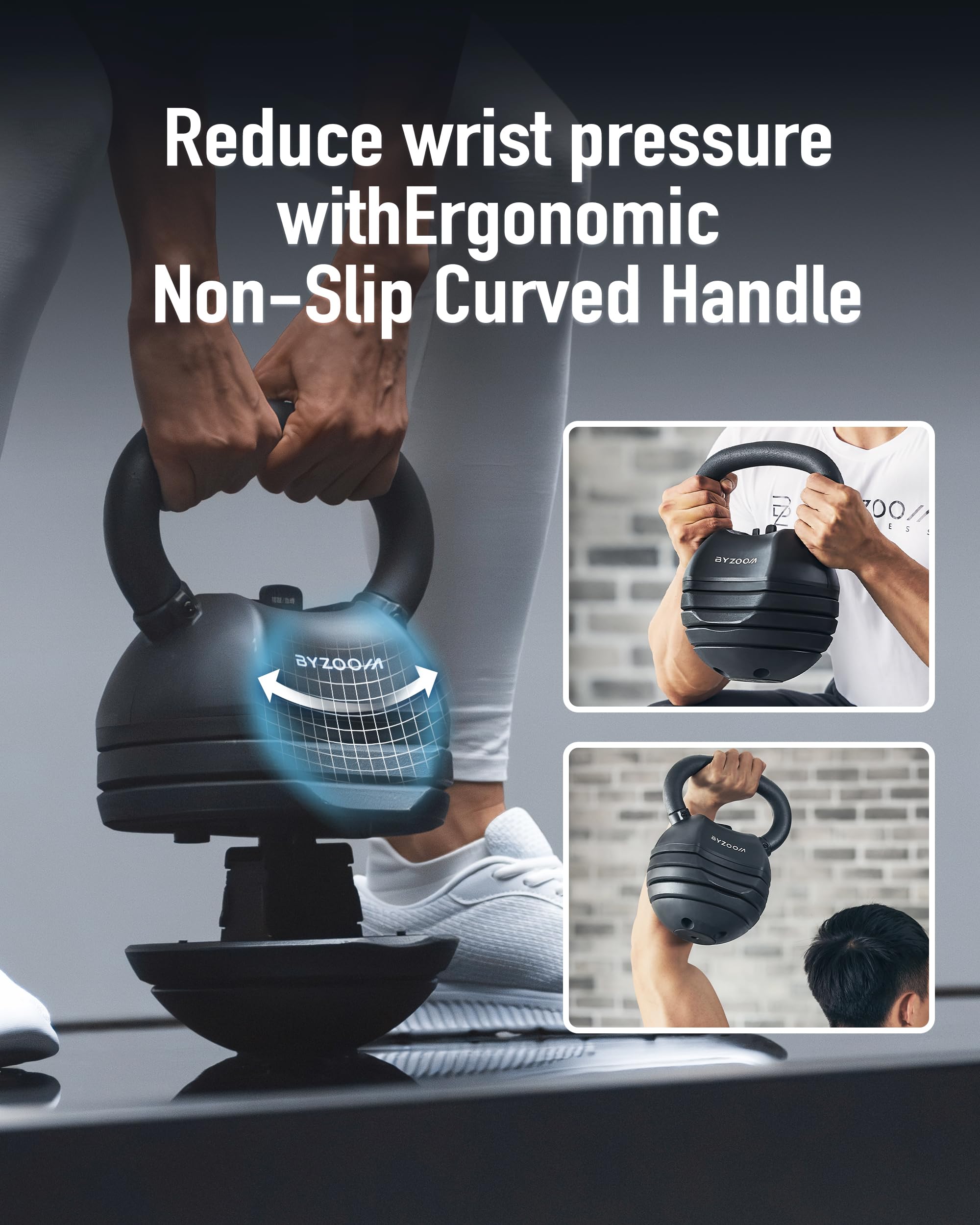 30lb Adjustable Kettlebell - 5-in-1 Weight Set for Home Gym, Full Body Workout, Strength Training & Fitness Exercises | Perfect for Beginners & Women | Ideal for HIIT, CrossFit, Yoga & Functional Training