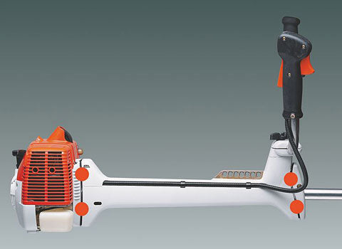 STIHL FS 240 Professional 37.7cc Gas Powered Brush Cutter with Straight Shaft & Bike Handle - Ideal for Landscaping, Yard Maintenance & Heavy Duty Weed Cutting