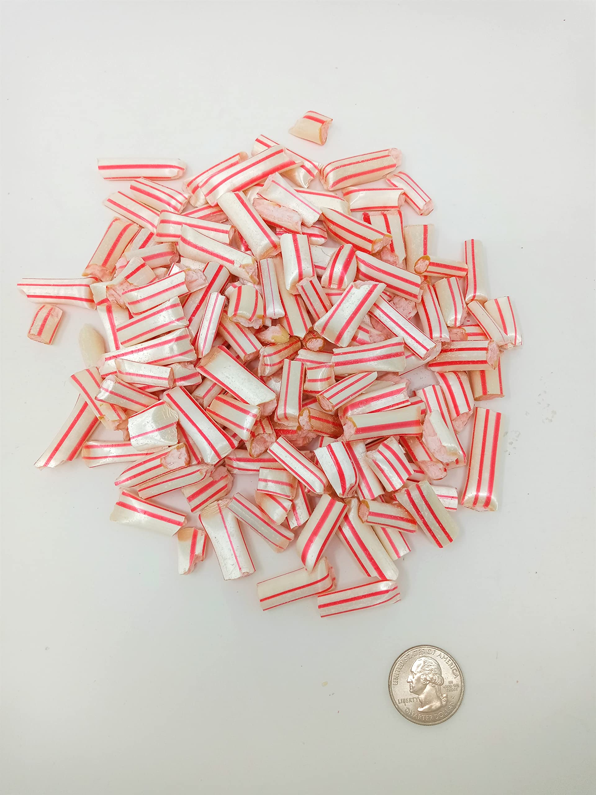 Old Fashioned Mint Straws - 2lb Bulk Peppermint Candy Canes for Christmas Baking, Holiday Decor & Party Favors - Perfect for Hot Cocoa, Gift Bags & Dessert Toppings