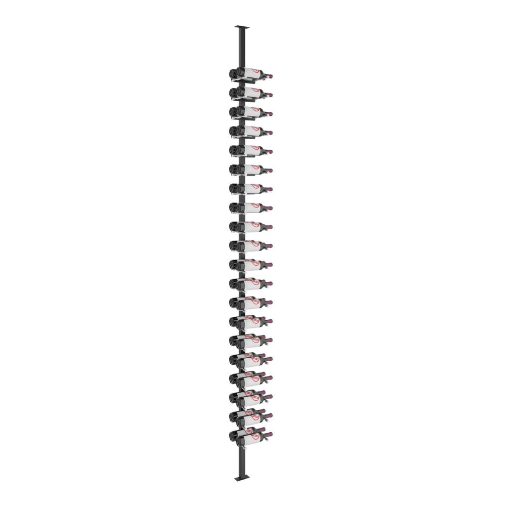 Vino Pin 40 Bottle Single Sided Floor-to-Ceiling Wine Rack Post Kit - Perfect for Home Wine Cellars, Basements & Kitchen Storage
