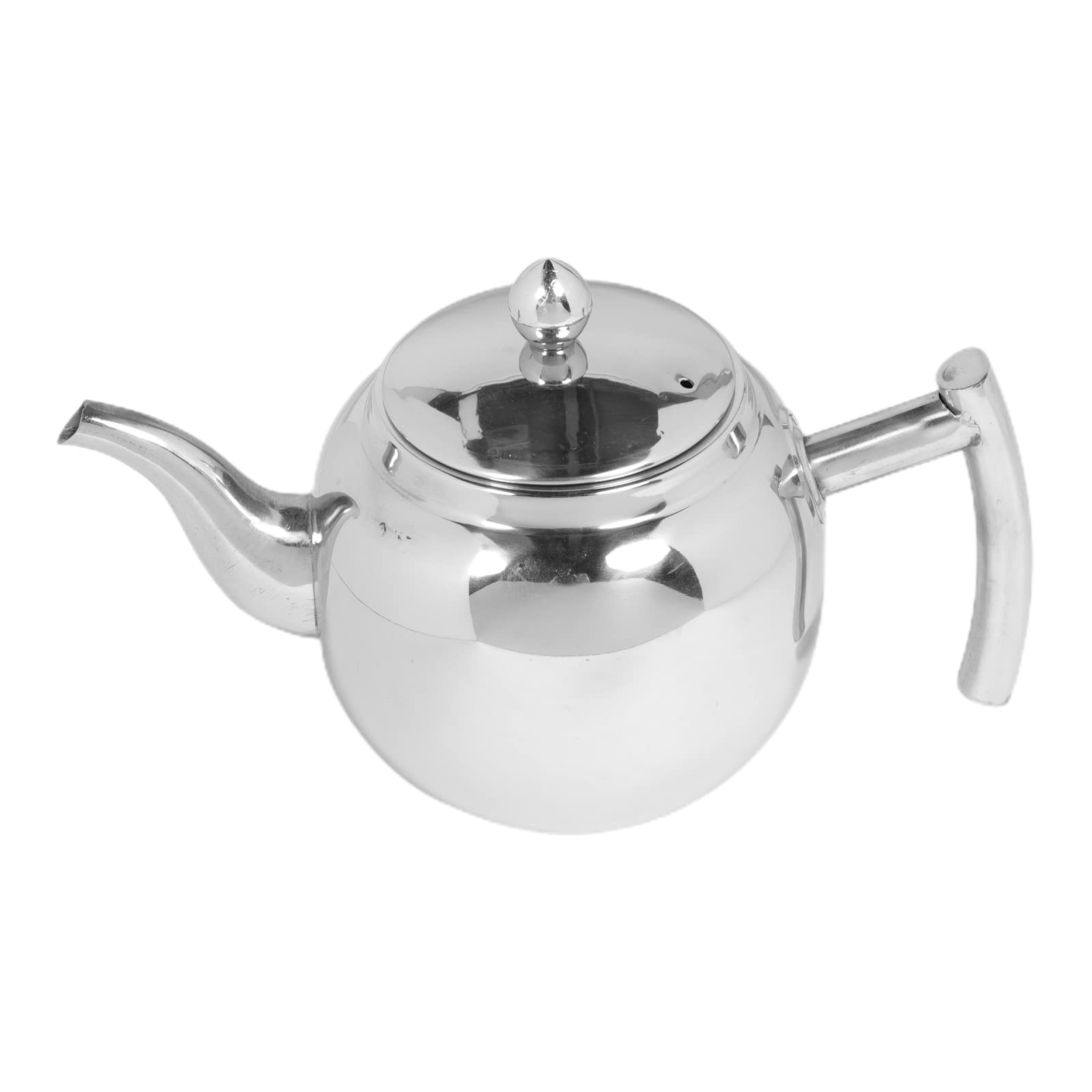 Angoily Stainless Steel Coffee Pot & Tea Kettle - 1.2L Silver Household Water Boiler for Stovetop Use - Perfect for Coffee Brewing, Tea Making & Hot Water Heating - Ideal for Home, Office & Camping Use