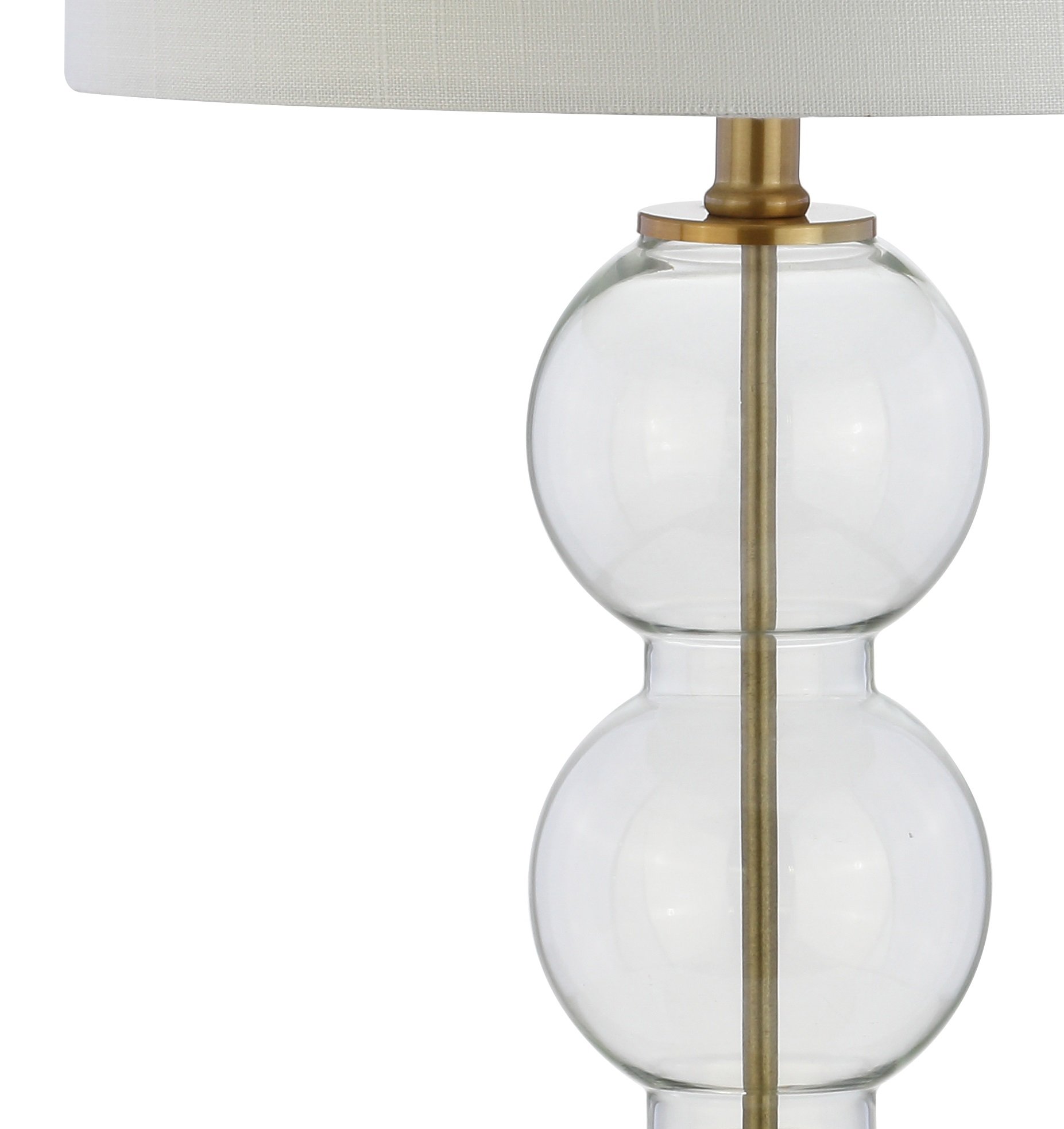 Jonathan Y JYL1070A-SET2 Set of 2 Modern Glass Triple-Sphere LED Table Lamps - 27