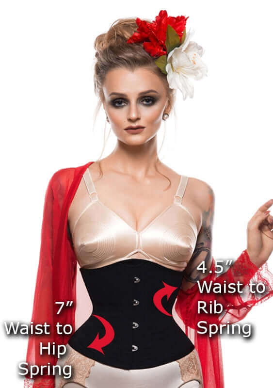 Premium Steel Boned Waist Cincher Corset for Women - Slimming Body Shaper for Hourglass Figure | Perfect for Cosplay, Burlesque & Everyday Waist Training