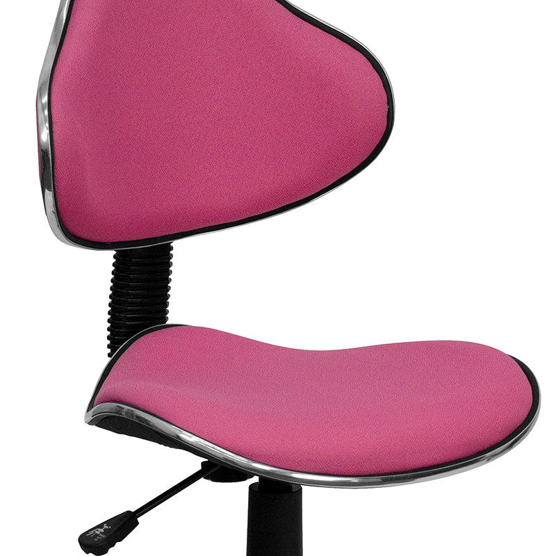 Whitney Blue Fabric Swivel Ergonomic Office Chair - Adjustable Height Task Chair with Lumbar Support for Home Office, Gaming & Workspace Comfort