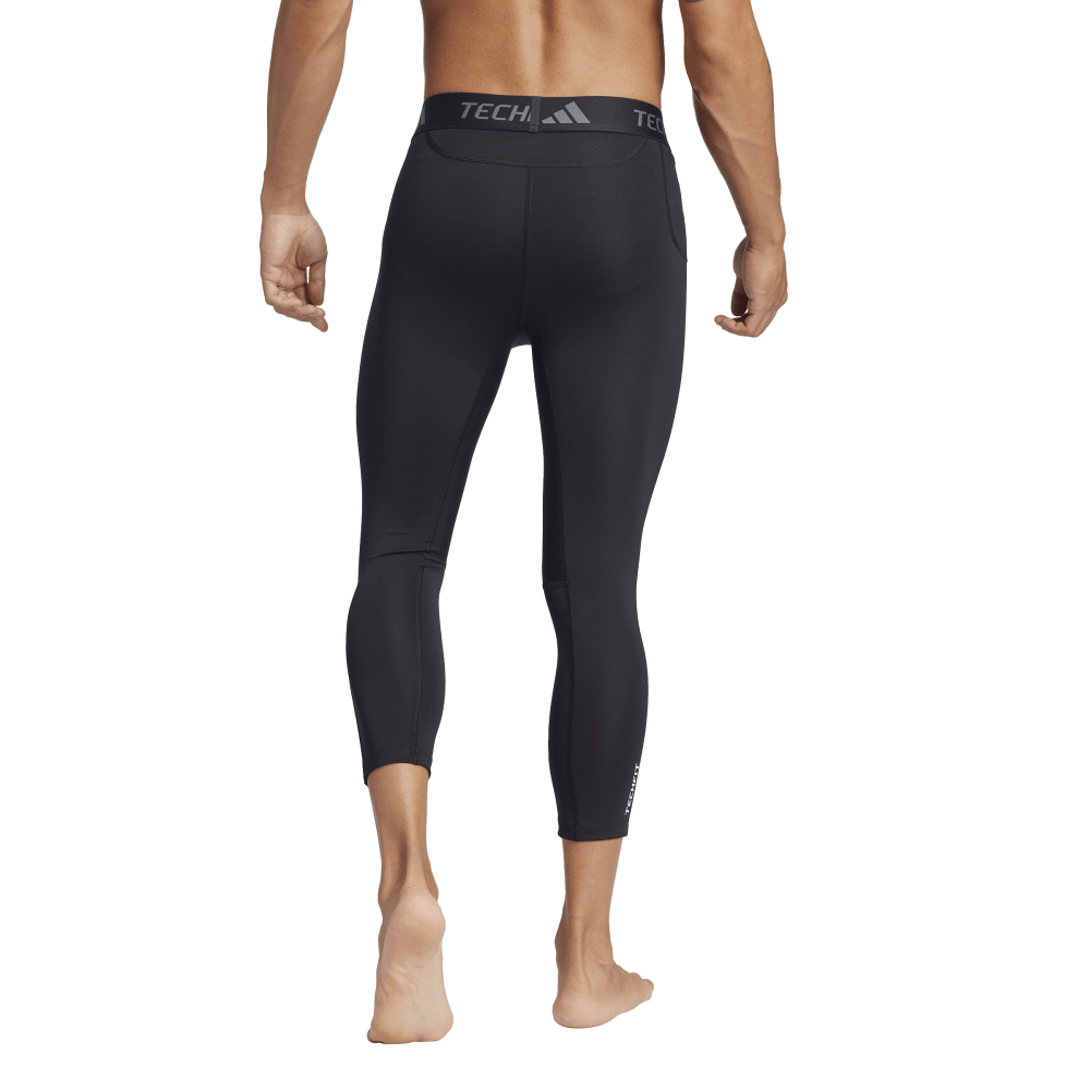 Adidas TechFit Compression 3/4 Tights for Men - High-Performance Workout & Training Pants for Running, Gym & Sports Activities