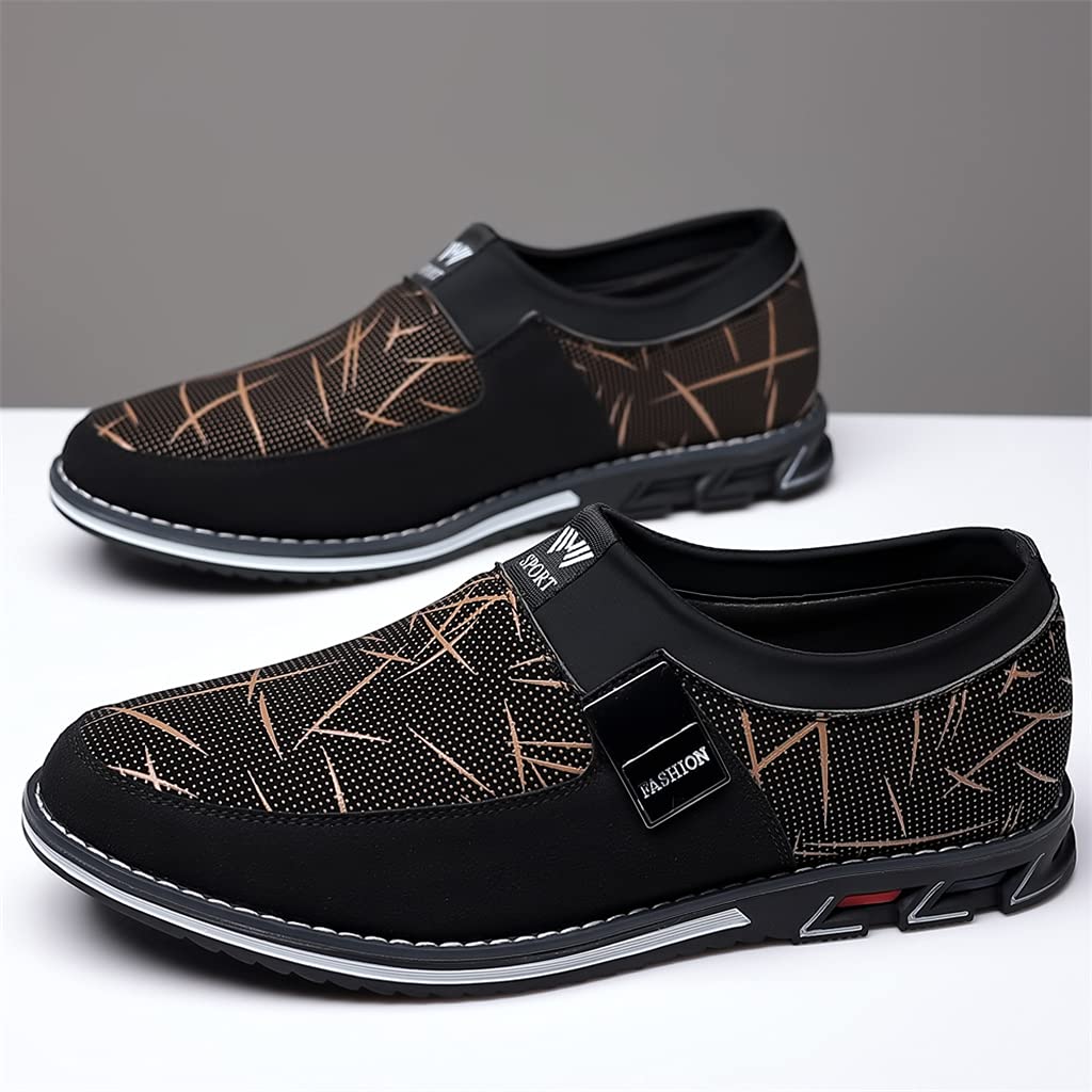 Premium Men's Casual Sneakers & Loafers - Comfortable Walking Shoes for Business, Office & Outdoor | Luxury Leather Dress Shoes for Men | Perfect for Work, Driving & Daily Wear