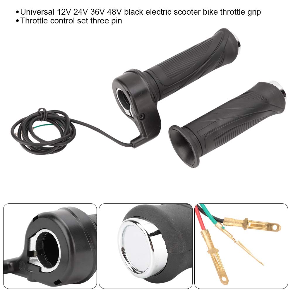 KIMISS Motorcycle Throttle Grip with Cable - Electric Throttle for Scooter, ATV, and Ebike Speed Control - Perfect for Off-Road Adventures and Urban Commuting