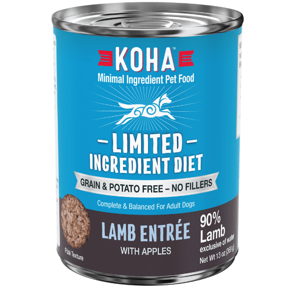 KOHA LID Lamb Entrée Canned Dog Food - Grain-Free, High-Protein Wet Food for Dogs - Perfect for Sensitive Stomachs & Picky Eaters - Great for Mealtime, Training Treats & Travel Feeding