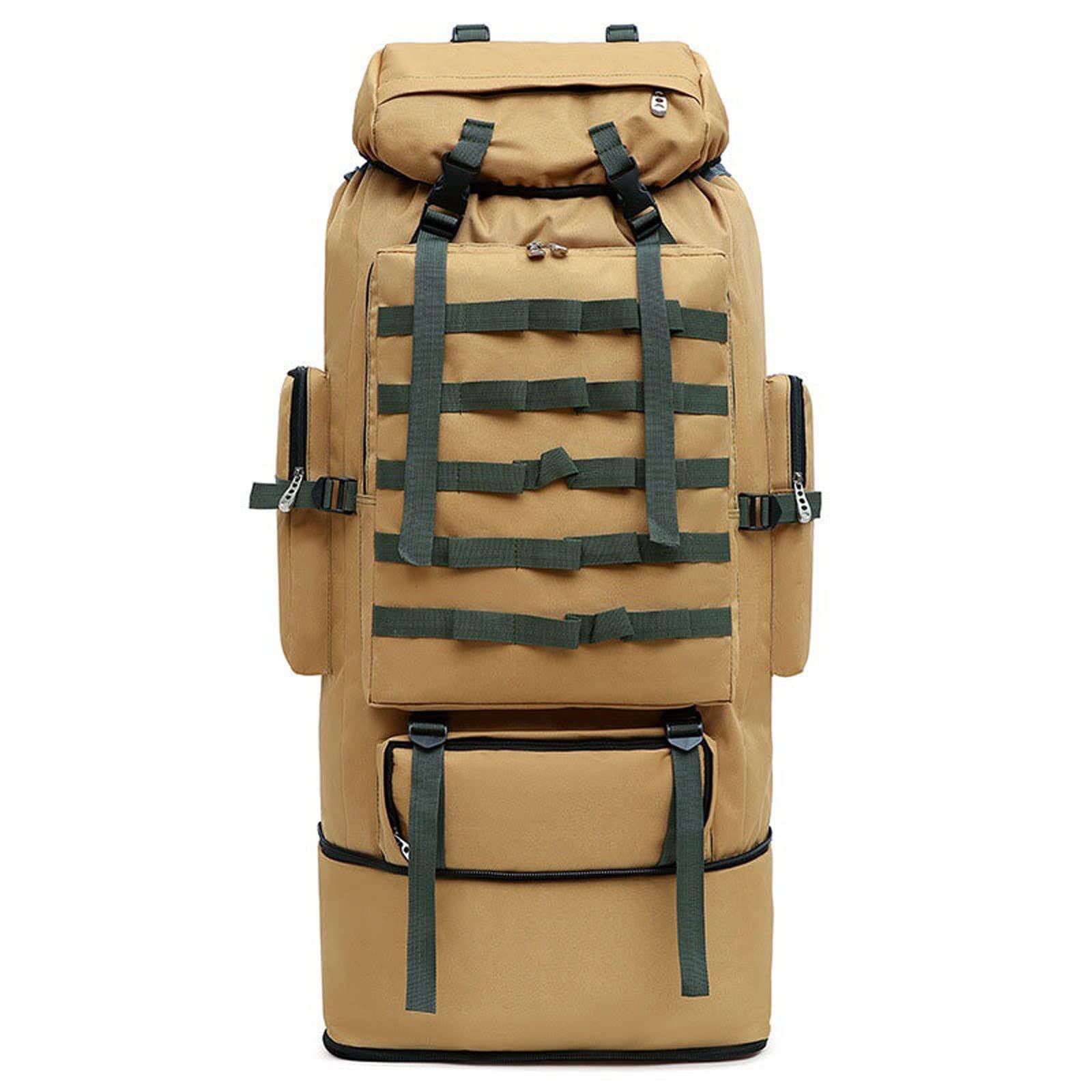 GIFYY Men's Waterproof Canvas Toiletry Bag - Large Capacity Travel Backpack for Outdoor Sports, Hiking, Climbing & Camping - Durable Camouflage Rucksack for Gym, Work & Weekend Getaways