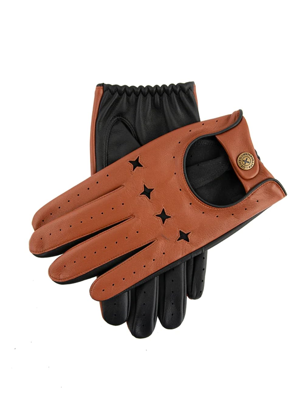 Dents Men's The Suited Racer Touchscreen Driving Gloves - Cork/Black | Premium Leather Gloves for Winter Driving, Fashion & Outdoor Activities