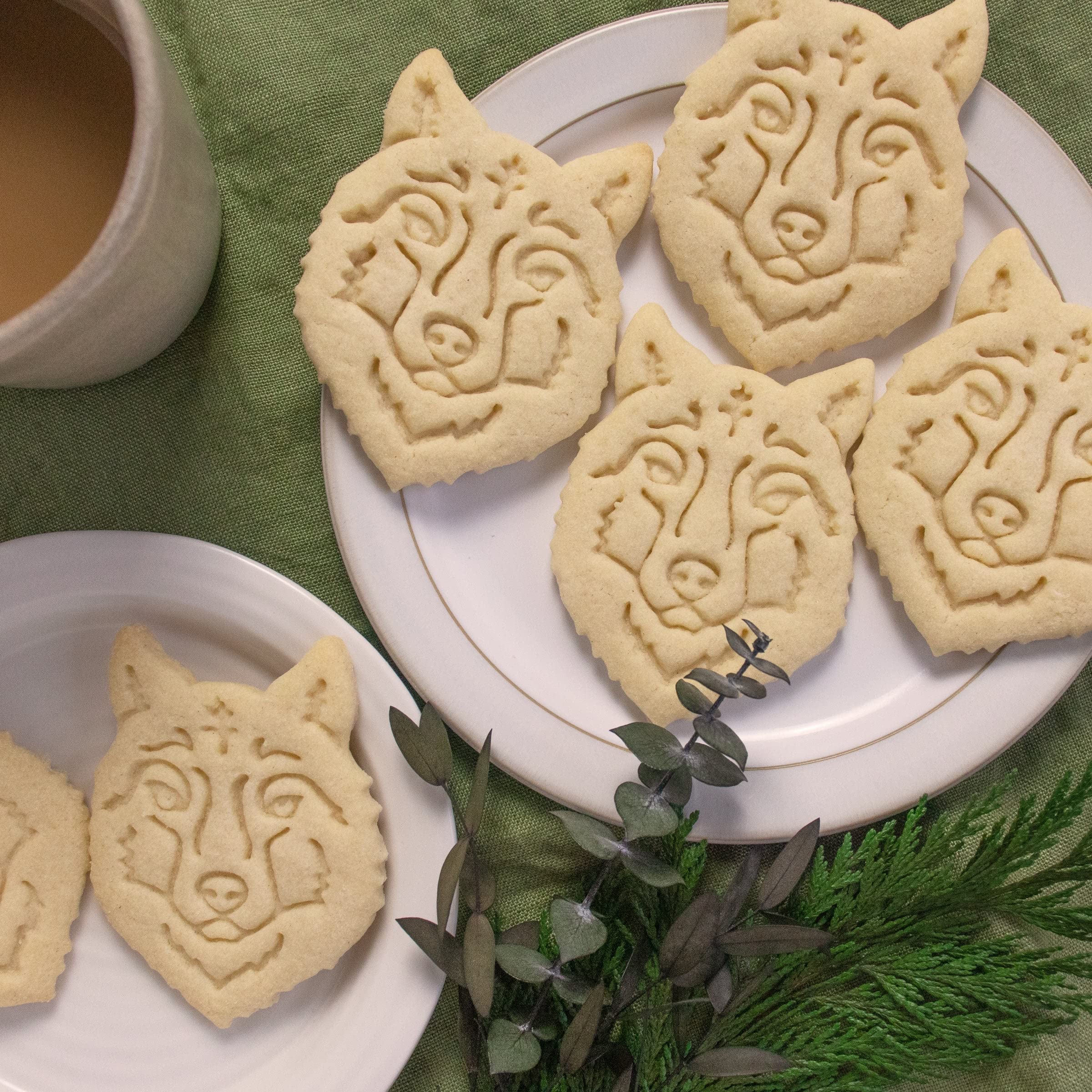 Wolf Face Cookie Cutter - 3D Printed Stainless Steel Durable Baking Tool for Halloween, Christmas Cookies - Perfect for DIY Desserts, Party Treats & Gift Decorations