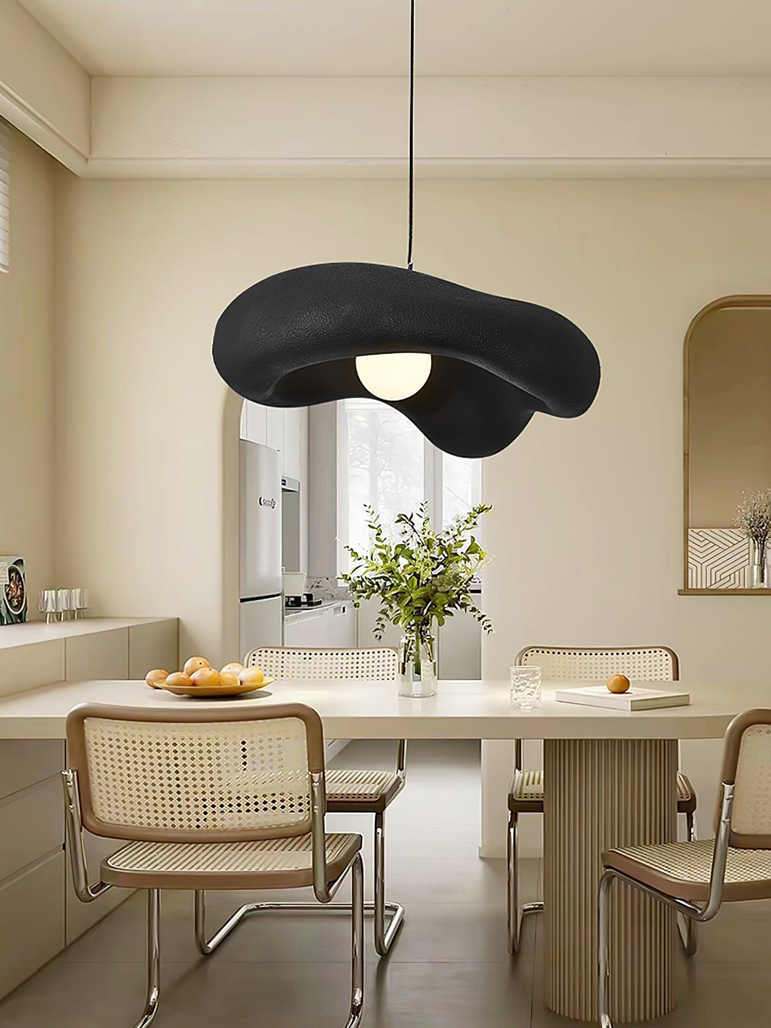 Eterna Wabi Sabi Pendant Light - Handmade Japanese Minimalist Hanging Lamp for Dining Room, Kitchen Island, or Bedroom Decor
