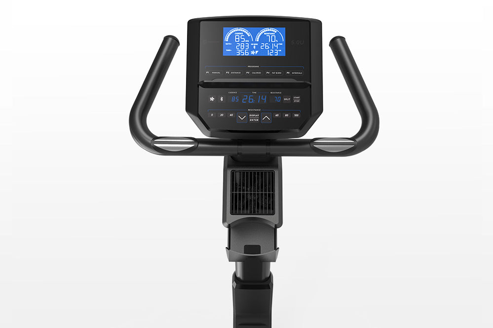 Horizon 5.0 U Upright Exercise Bike for Home Gym - Indoor Cycling Bike with Adjustable Seat & Resistance - Perfect for Cardio Workouts & Weight Loss