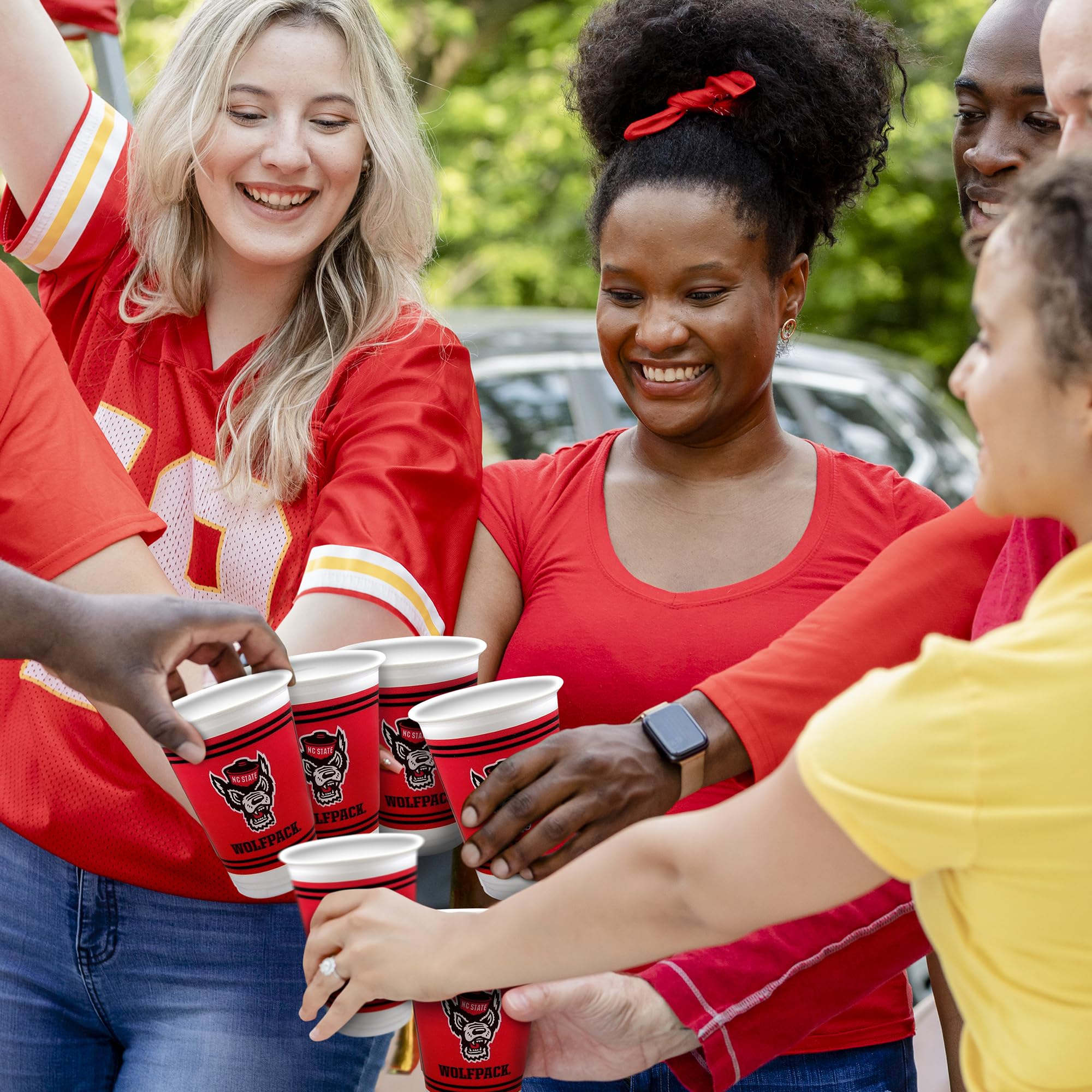 Louisville Cardinals Party Supplies 48-Piece Officially Licensed University Set - 16 oz Plastic Cups, 9 Inch Paper Plates, Luncheon Napkins for 16 Guests | Perfect for Game Day, Tailgating, Graduation & College Themed Parties