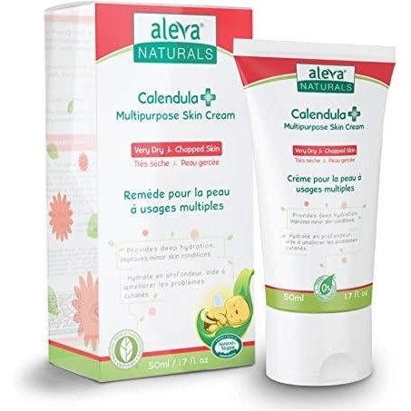 Aleva Calendula Skin Remedy Soothing Cream 50ml - Natural Relief for Dry, Irritated Skin - Perfect for Daily Skincare & After-Sun Care