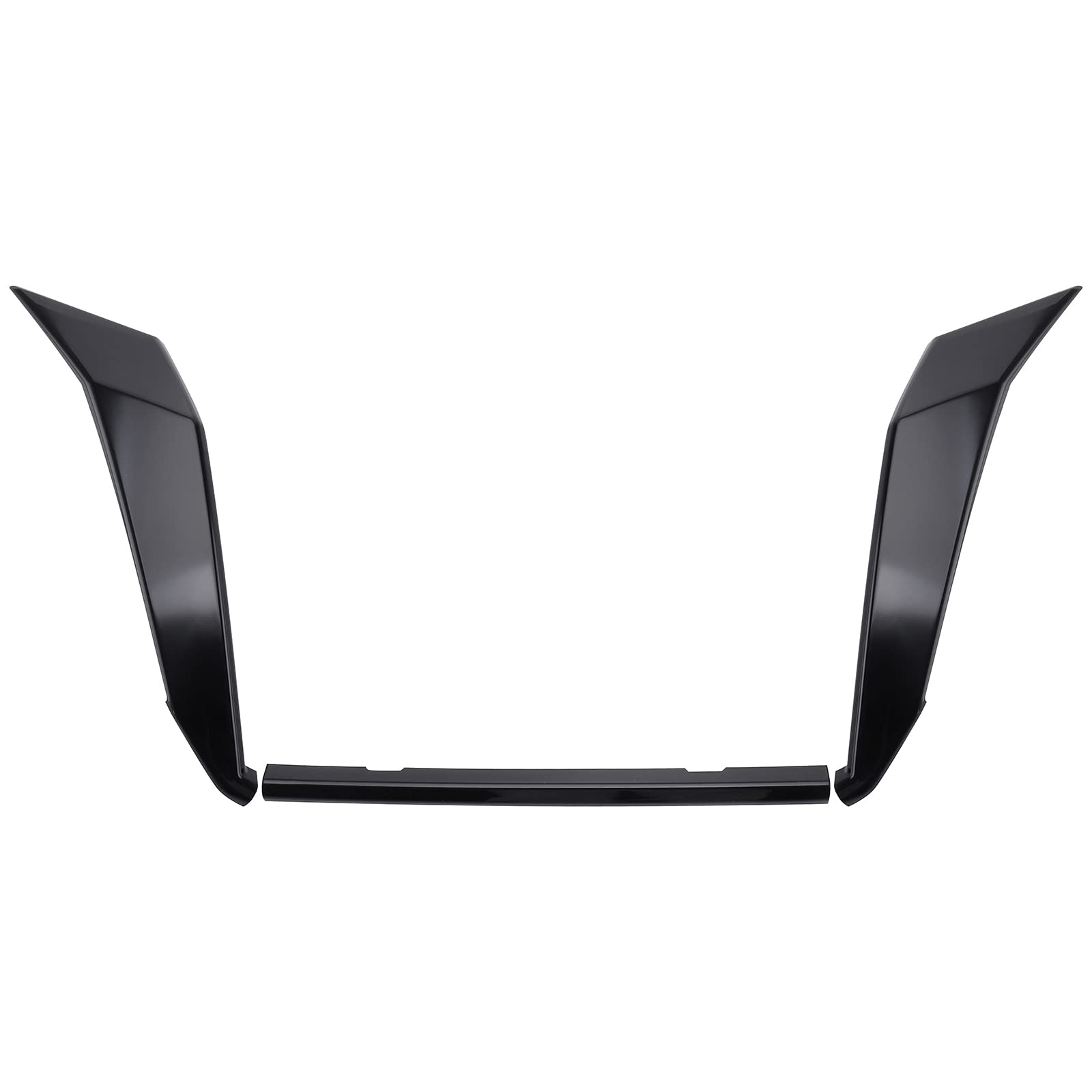 MotorFansClub Front Grill Frame Cover Trim Fit for Nissan Sentra 2020 2021 2022 - 3PCS Glossy Black Grille Trim - Upgrade Your Car's Style for Daily Driving & Car Shows