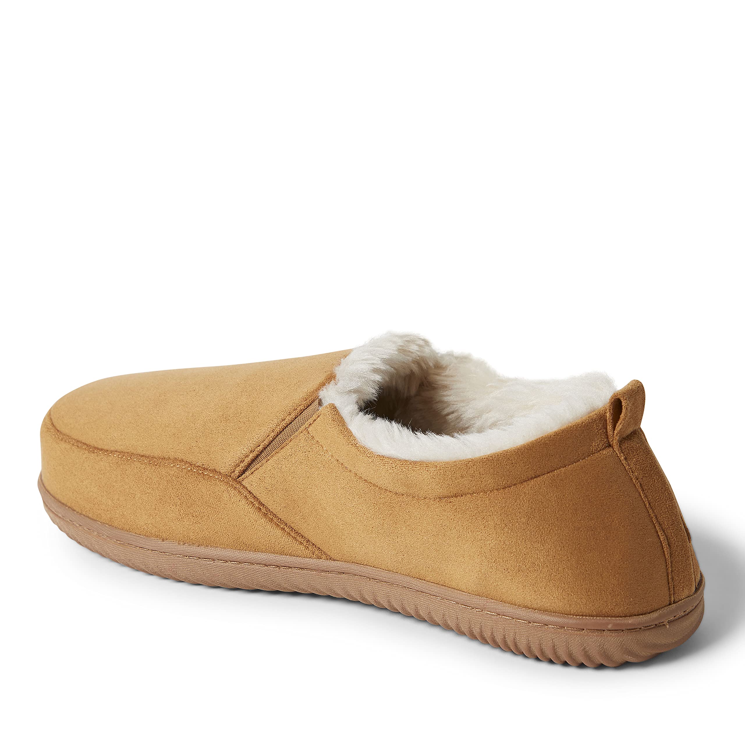 Dearfoams Men's Alpine Zurich Closed Back Slippers - Cozy Indoor/Outdoor House Shoes for Winter Comfort & Warmth - Perfect for Lounging, Relaxing at Home, or Quick Outdoor Errands
