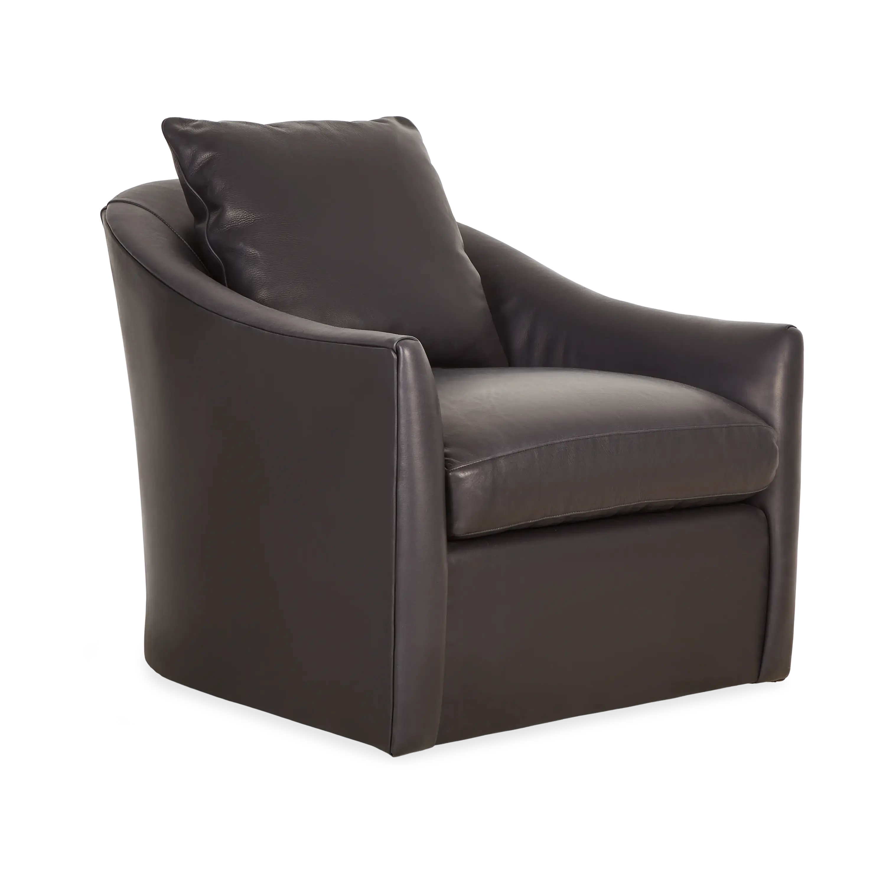 Flint Swivel Chair - 360 Degree Rotating Modern Accent Chair for Living Room, Office & Lounge - Comfortable Upholstered Seat with Sturdy Metal Base - Perfect for Home, Workspace & Reading Nook