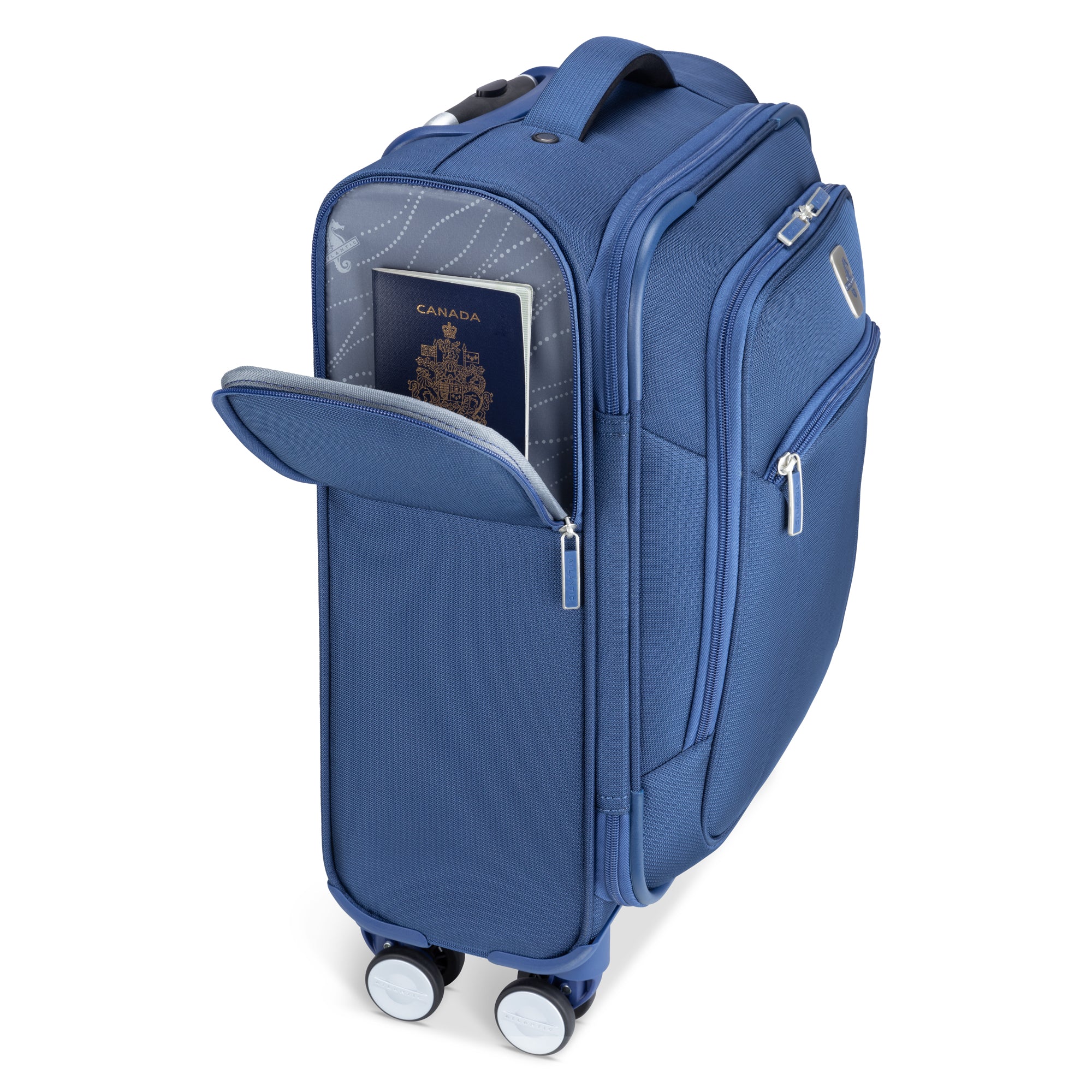Atlantic Sailbound Carry On Luggage - Lightweight Expandable Suitcase with 360° Spinner Wheels for Air Travel, Business Trips & Weekend Getaways
