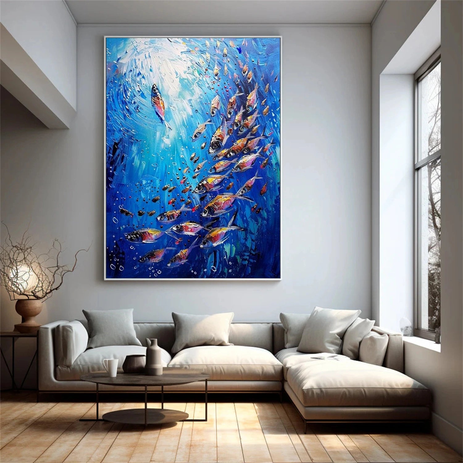 Animal Art Painting #AP110 - Handmade Canvas Wall Decor for Living Room, Bedroom & Office | Wildlife & Nature Inspired Artwork