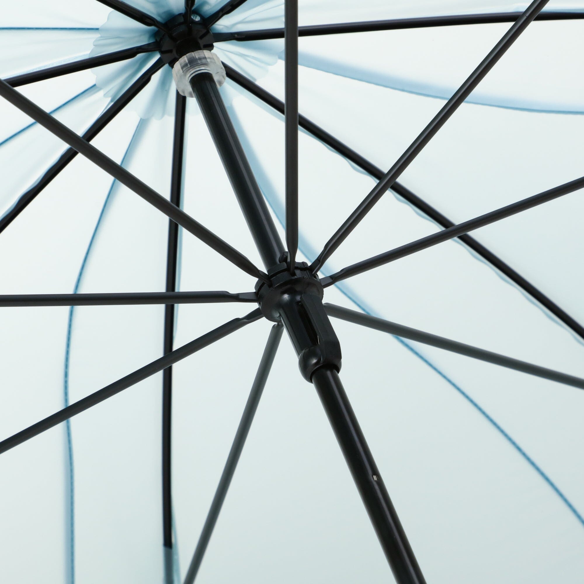 Transparent Windproof Compact Folding Umbrella with Powder-Coated Handle - Perfect for Rainy Days, Outdoor Events, and Travel
