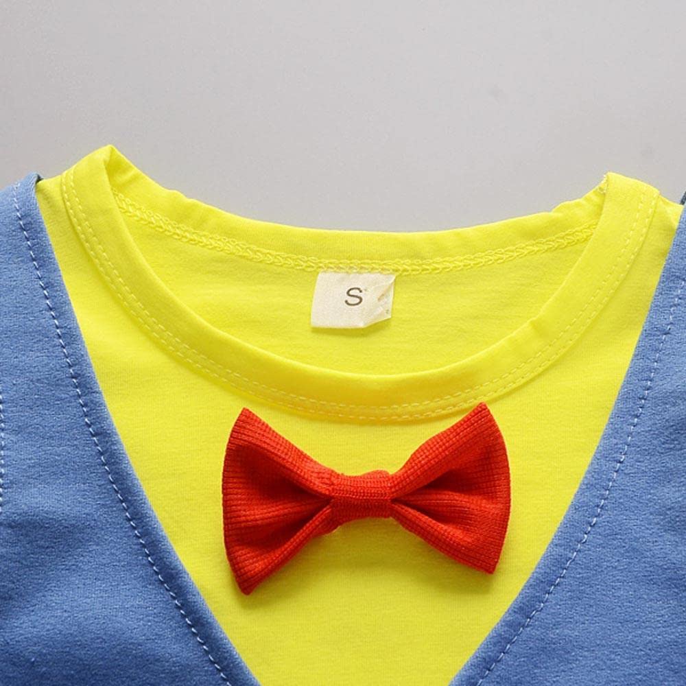 Stylish Toddler Boy Summer & Fall Outfits - Short Sleeve T-Shirt & Pants Gentleman Suit Set | Casual Wear for Playdates, Parties & Family Photos